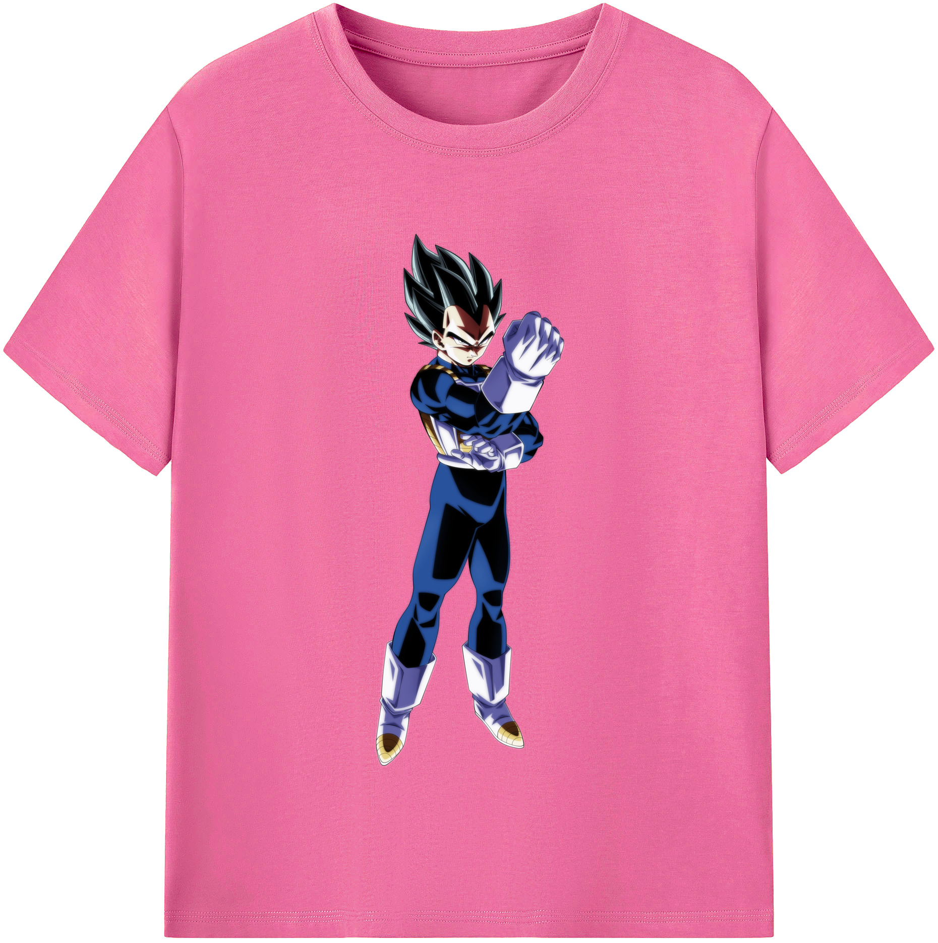 （画像用） ドラゴンボール ベジータ四世（Bejīta Yonsei）DRAGON BALL Vegeta IV レディースカジュアルプリントTシャツ（綿100％）
